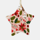 Ornament voor wintervakantie in Poinsettia (Rechts)