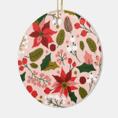 Ornament voor wintervakantie in Poinsettia (Links)