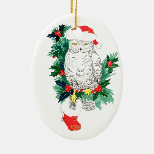 Ornament voor witte kerstboomwortels en staarten (Achterkant)