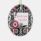 Ornament voor zwart-witbruiloft (Rechts)