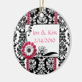 Ornament voor zwart-witbruiloft (Links)