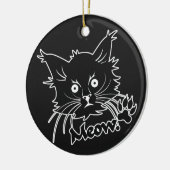 Ornament voor zwarte kat (Links)