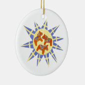 Ornament voor Zweedse vlag en Dala Horses (Rechts)