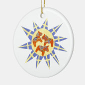 Ornament voor Zweedse vlag en Dala Horses (Links)