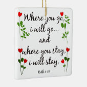 Ornament w Schrift Verse on Marriage (Ruth) (Rechts)