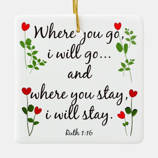 Ornament w Schrift Verse on Marriage (Ruth) (Voorkant)