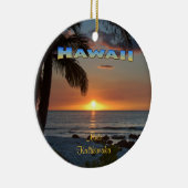 Ornament: Waikoloa Sunset #1 (Cirkel) Keramisch Ornament (Rechts)