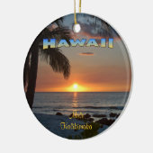 Ornament: Waikoloa Sunset #1 (Cirkel) Keramisch Ornament (Links)