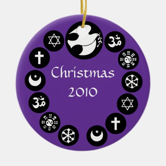 Ornament Wereldfeestdag voor religies (Voorkant)