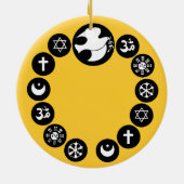 Ornament Wereldfeestdag voor religies (Achterkant)