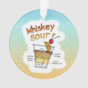 ORNAMENT - WHISKEY SOUR RECEPT COCKTAIL KUNST