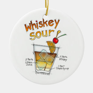 ORNAMENT - WHISKEY SOUR RECEPT COCKTAIL KUNST