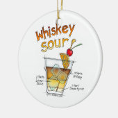 ORNAMENT - WHISKEY SOUR RECEPT COCKTAIL KUNST (Links)