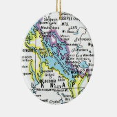 Ornament Winnipesaukee-kaart (Rechts)