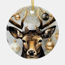 Ornament Winter Christmas Deer - 