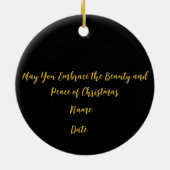 Ornament Winter Christmas Deer -  (Achterkant)