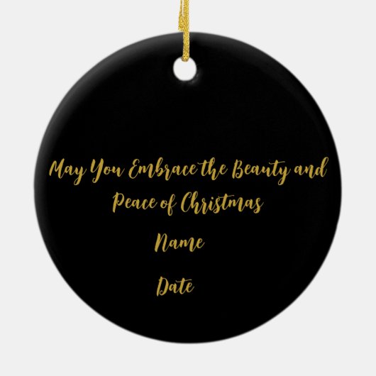 Ornament Winter Christmas Deer -  (Achterkant)