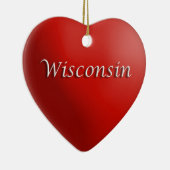 Ornament Wisconsin Red Heart Keepomwille (Rechts)