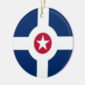 Ornament with flag of Indianapolis City, VS (Links)