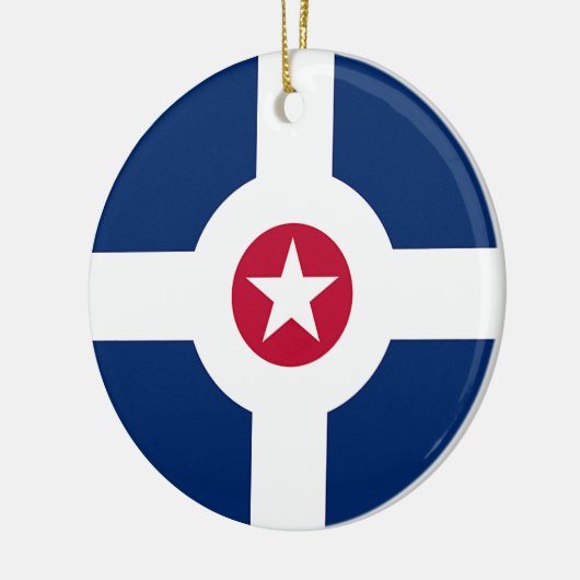 Ornament with flag of Indianapolis City, VS (Links)