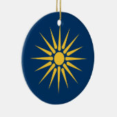 Ornament with flag of Macedonia, Greece (Rechts)