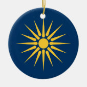 Ornament with flag of Macedonia, Greece (Voorkant)