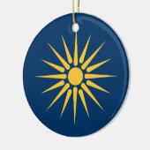 Ornament with flag of Macedonia, Greece (Links)