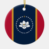 Ornament with flag of Mississippi State, USA (Voorkant)
