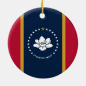 Ornament with flag of Mississippi State, USA (Achterkant)