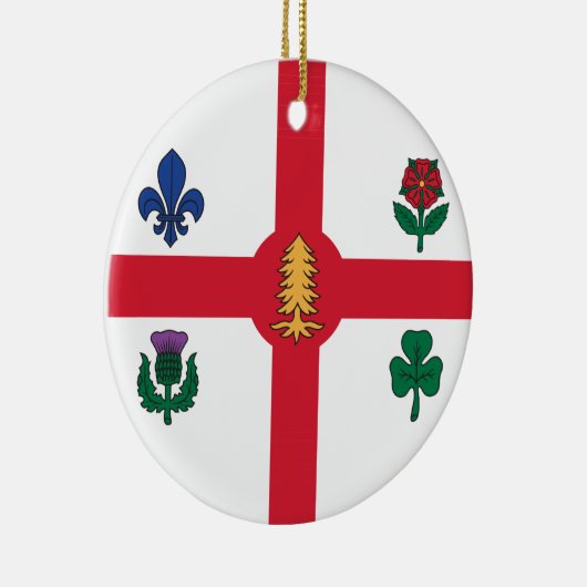 Ornament with flag of Montreal, Canada (Rechts)