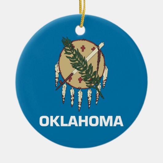 Ornament with flag of Oklahoma (Voorkant)