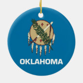 Ornament with flag of Oklahoma (Achterkant)