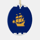 Ornament with flag of Quebec City, Canada (Rechts)