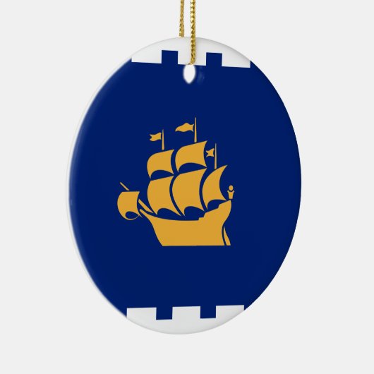 Ornament with flag of Quebec City, Canada (Rechts)