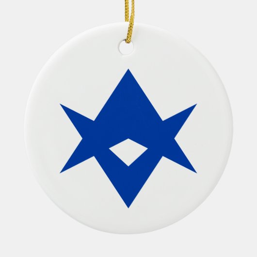 Ornament with flag of Toyota City, Japan (Voorkant)