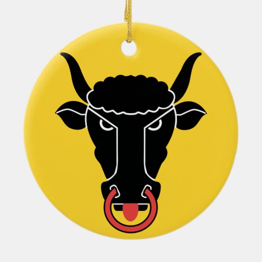 Ornament with flag of Uri, Switzerland (Achterkant)