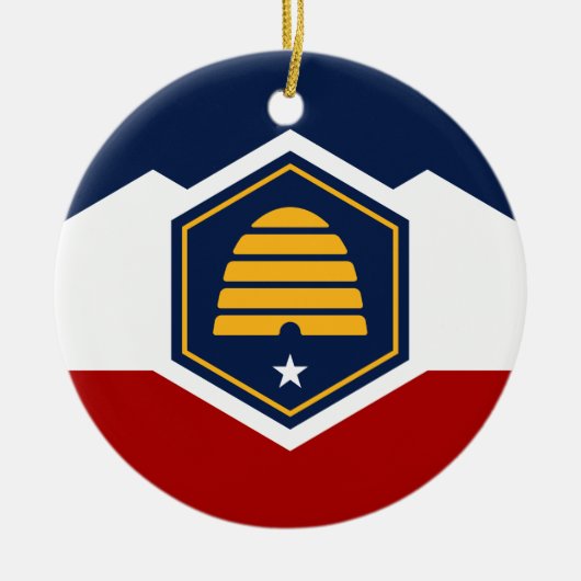 Ornament with flag of Utah, USA (Voorkant)