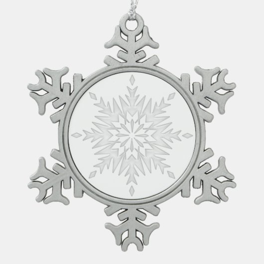 Ornament witte neusvlokken (Voorkant)