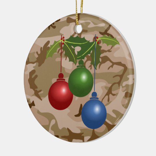 Ornament woestijnzand Camouflage Ronde (Links)