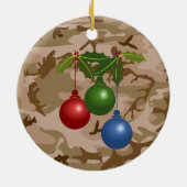 Ornament woestijnzand Camouflage Ronde (Achterkant)