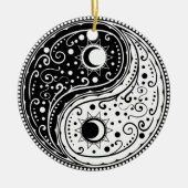 Ornament yin yang sign paisley design (Voorkant)