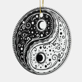 Ornament yin yang sign paisley design (Links)