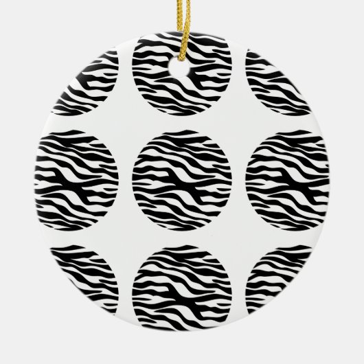 Ornament Zebra Print Polka Dots (Voorkant)