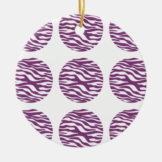 Ornament Zebra Print Polka Dots (Voorkant)