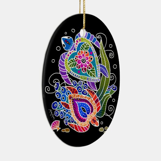 ornament zee TURTLS - achtergrond aanpassen (Rechts)