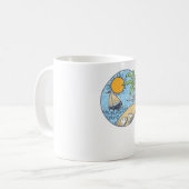 Ornament zomer koffiemok (Voorkant links)