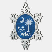 Ornament - Zuid-Carolina Vlag met Palmetto Tree (Rechts)