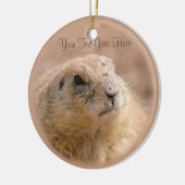 Ornament: Zwarte staarthond (Circle) Keramisch Ornament (Links)