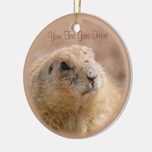 Ornament: Zwarte staarthond (Circle) Keramisch Ornament (Links)