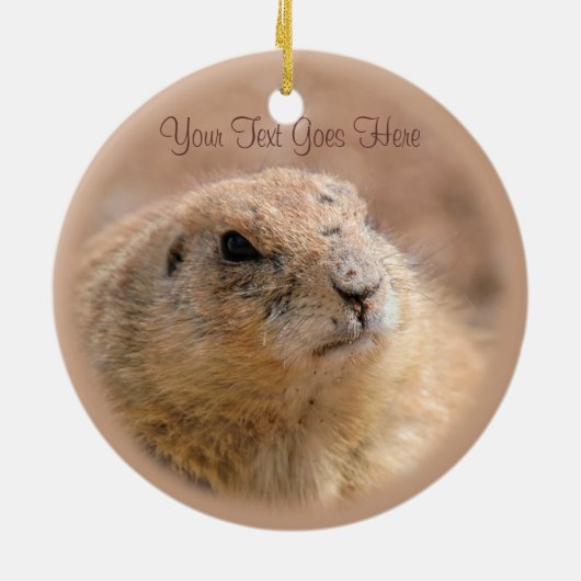 Ornament: Zwarte staarthond (Circle) Keramisch Ornament (Achterkant)